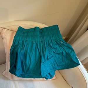 Free people way home shorts TWO PAIRS SOLD TOGETHER both size medium blue & pink